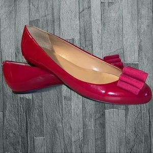Talbots Red Leather Flats